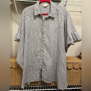 Anthropologie Maeve Betty Oversized Button Down Shirt